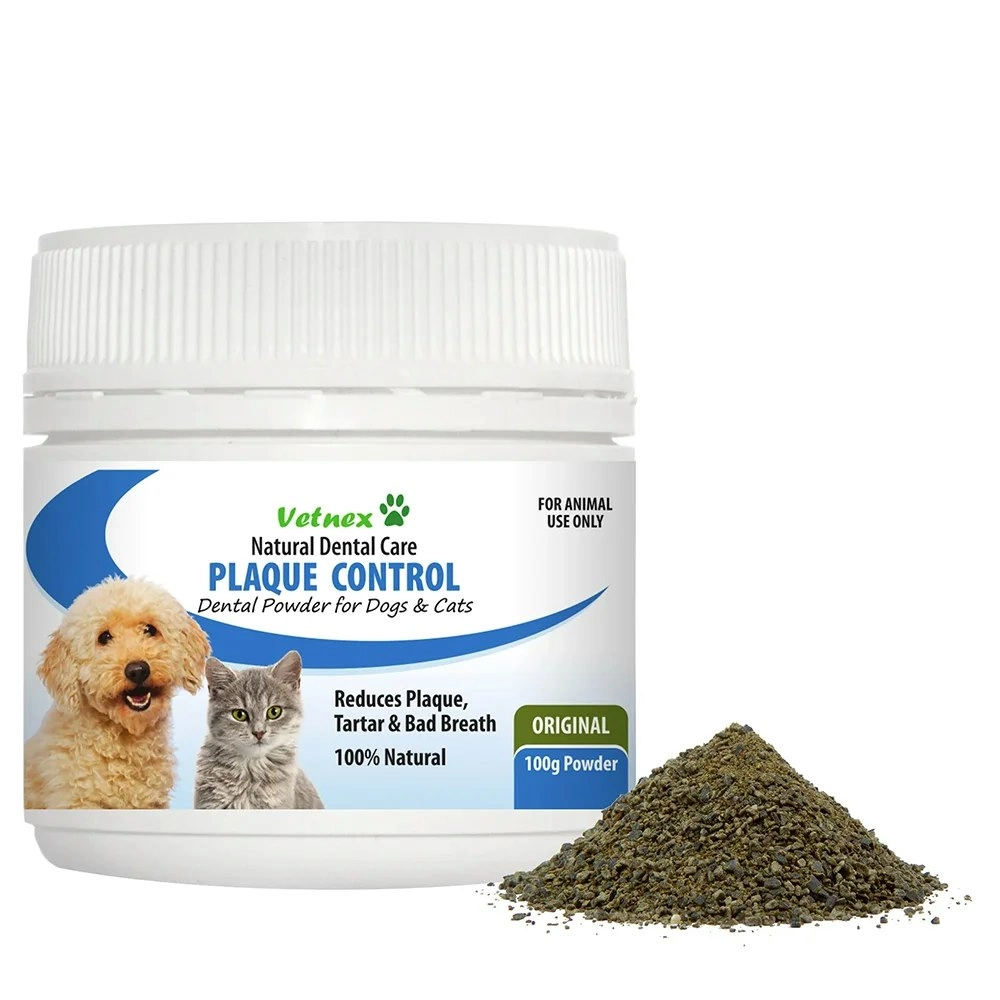 Vetnex Plaque Control Dental Powder For Dogs and Cats - Original - 100g