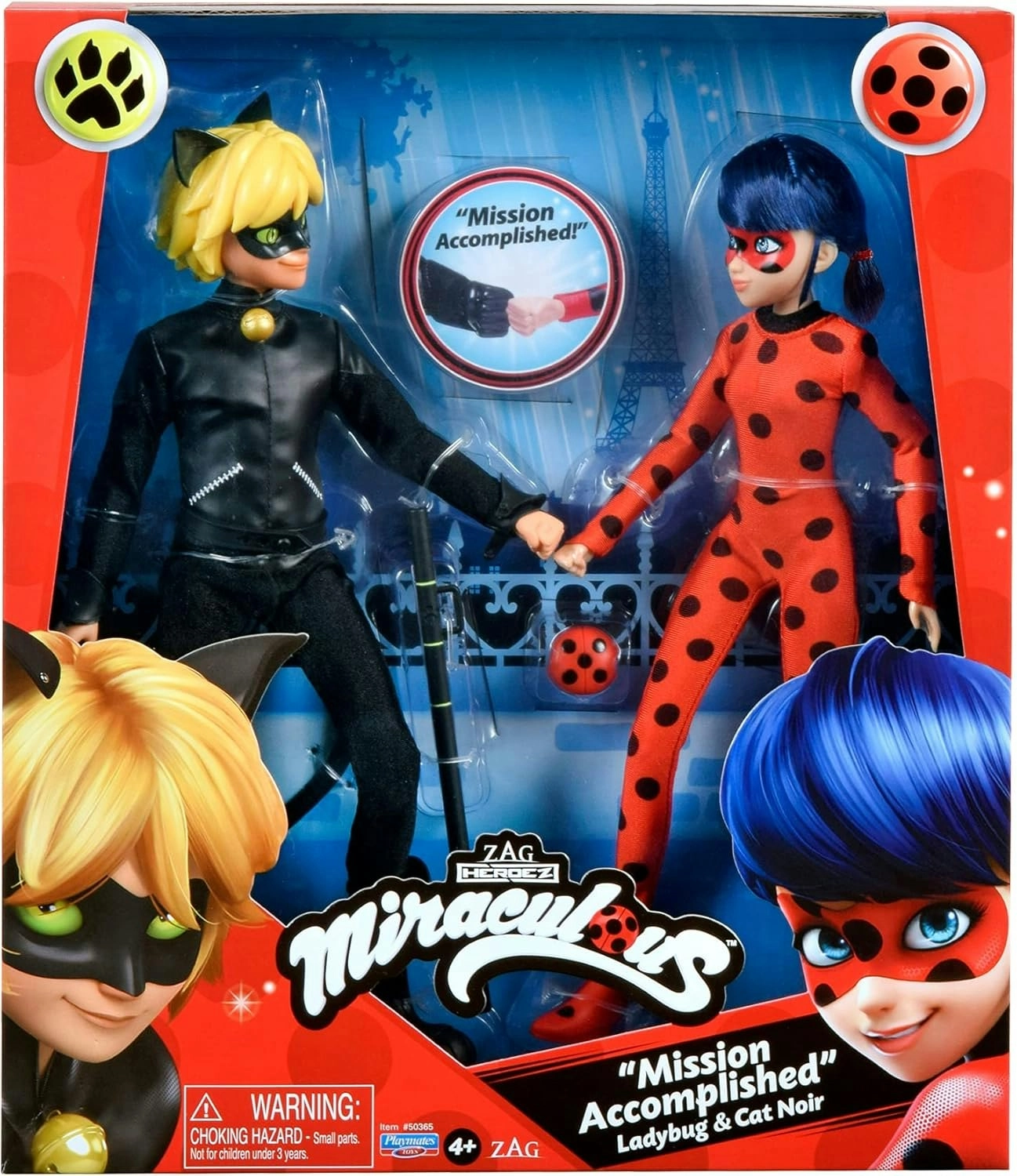 Playmates Toys Miraculous Ladybug 2-Pack Action Figures