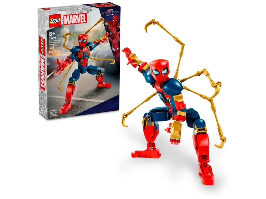 LEGO Marvel Iron Spider-Man Construction Figure 76298