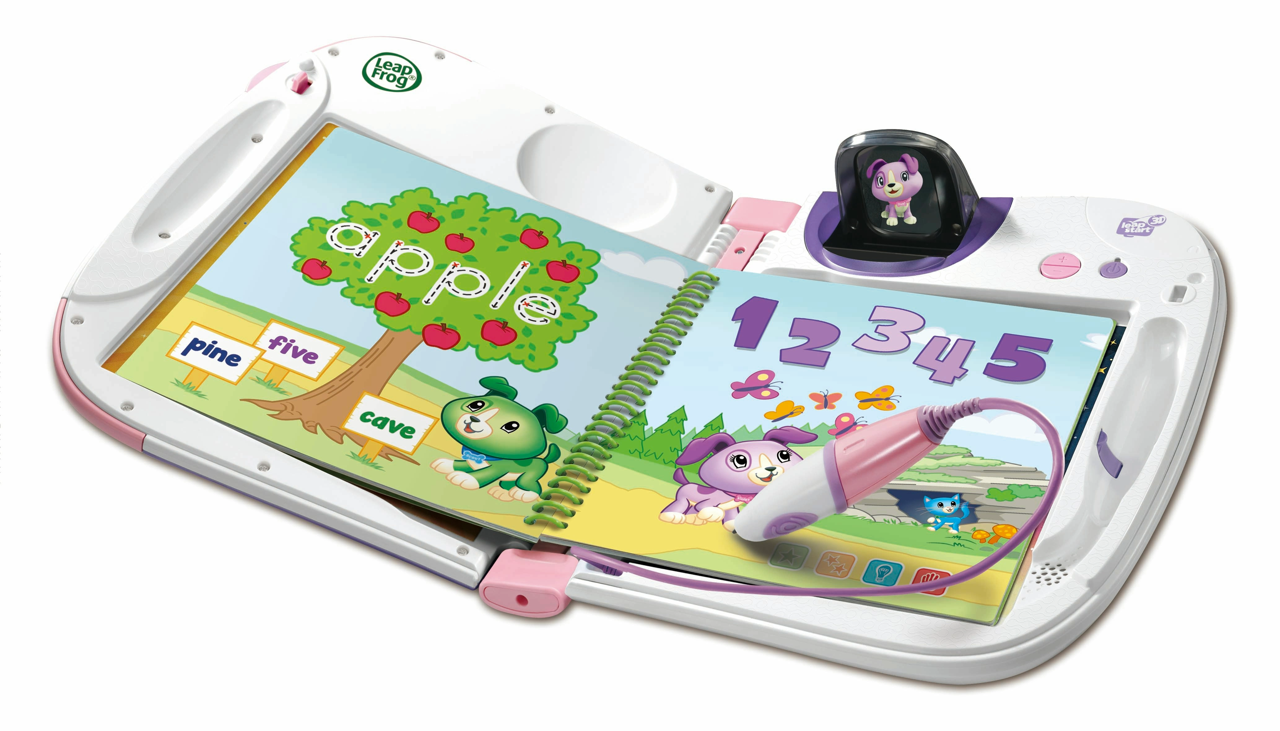 LeapFrog LeapStart 3D with 2 Bonus Books Bundle - Pink