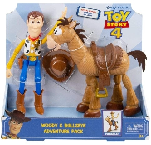 Disney Pixar Toy Story 4 Woody and Bullseye 2-Character Pack