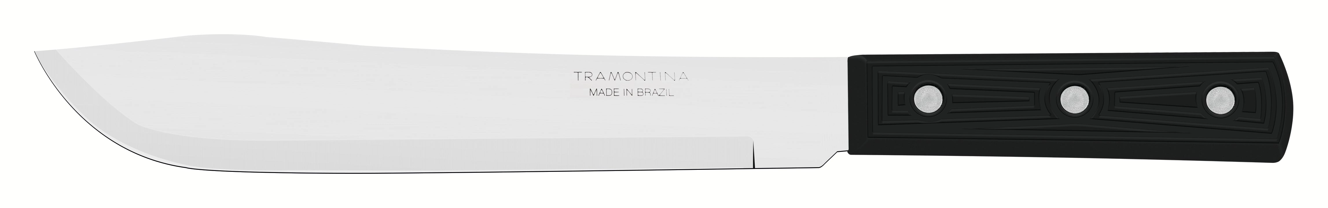 Tramontina Plenus Kitchen Knife with Stainless-Steel Blade and Black Polypropylene Handle 8"