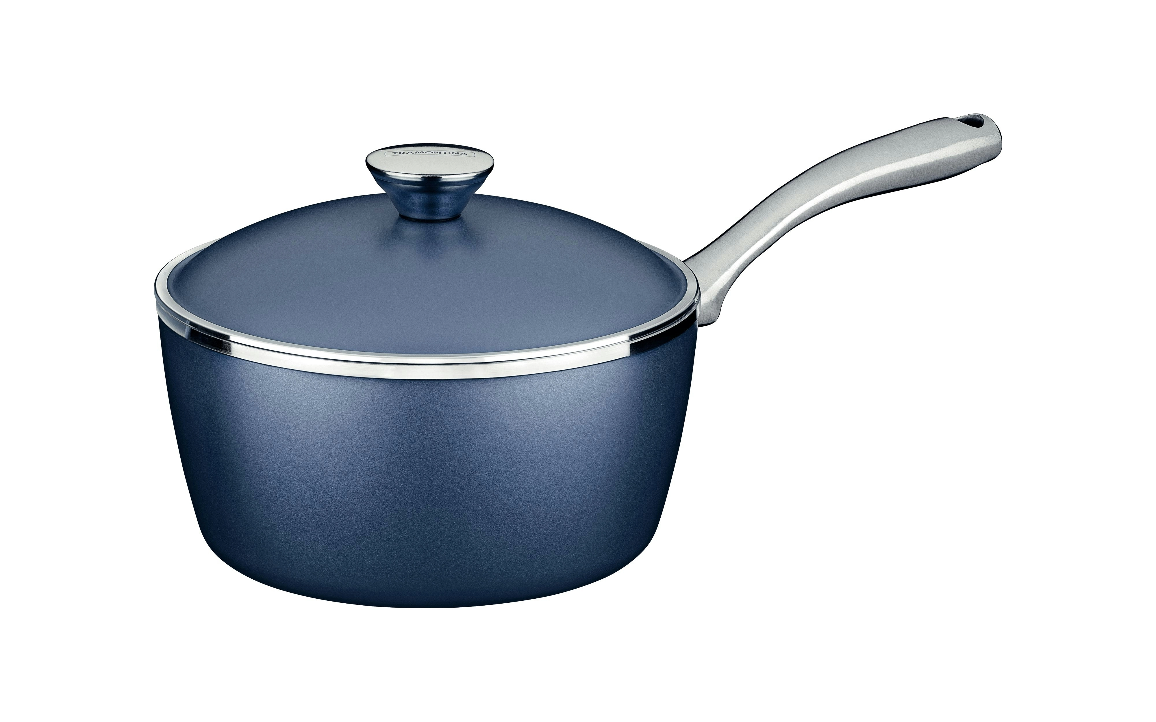 Tramontina Lyon Elemental Blue Forged Aluminum Sauce Pan with Interior and Exterior Starflon High Performance Nonstick Coating 20 cm, 2.8 L