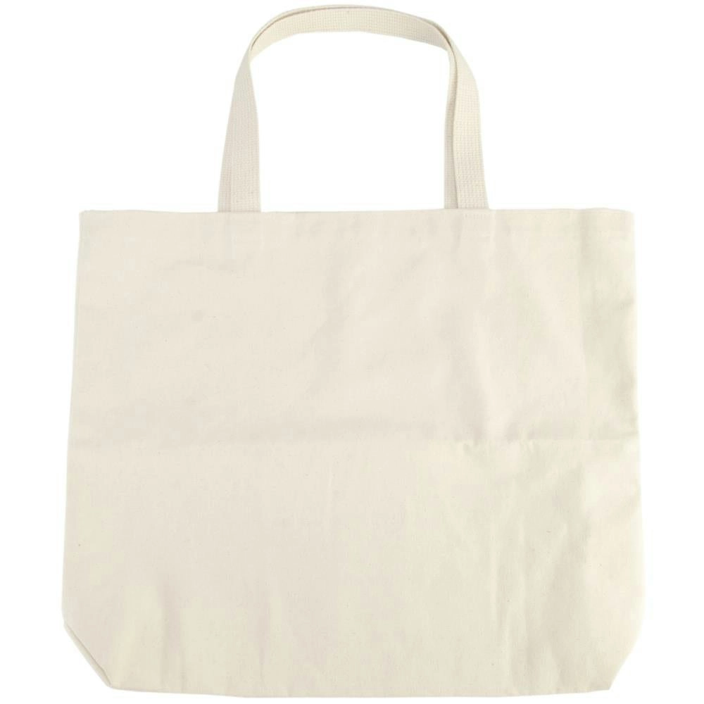 Wear'M Large Tote, Cream- 18x16x3"