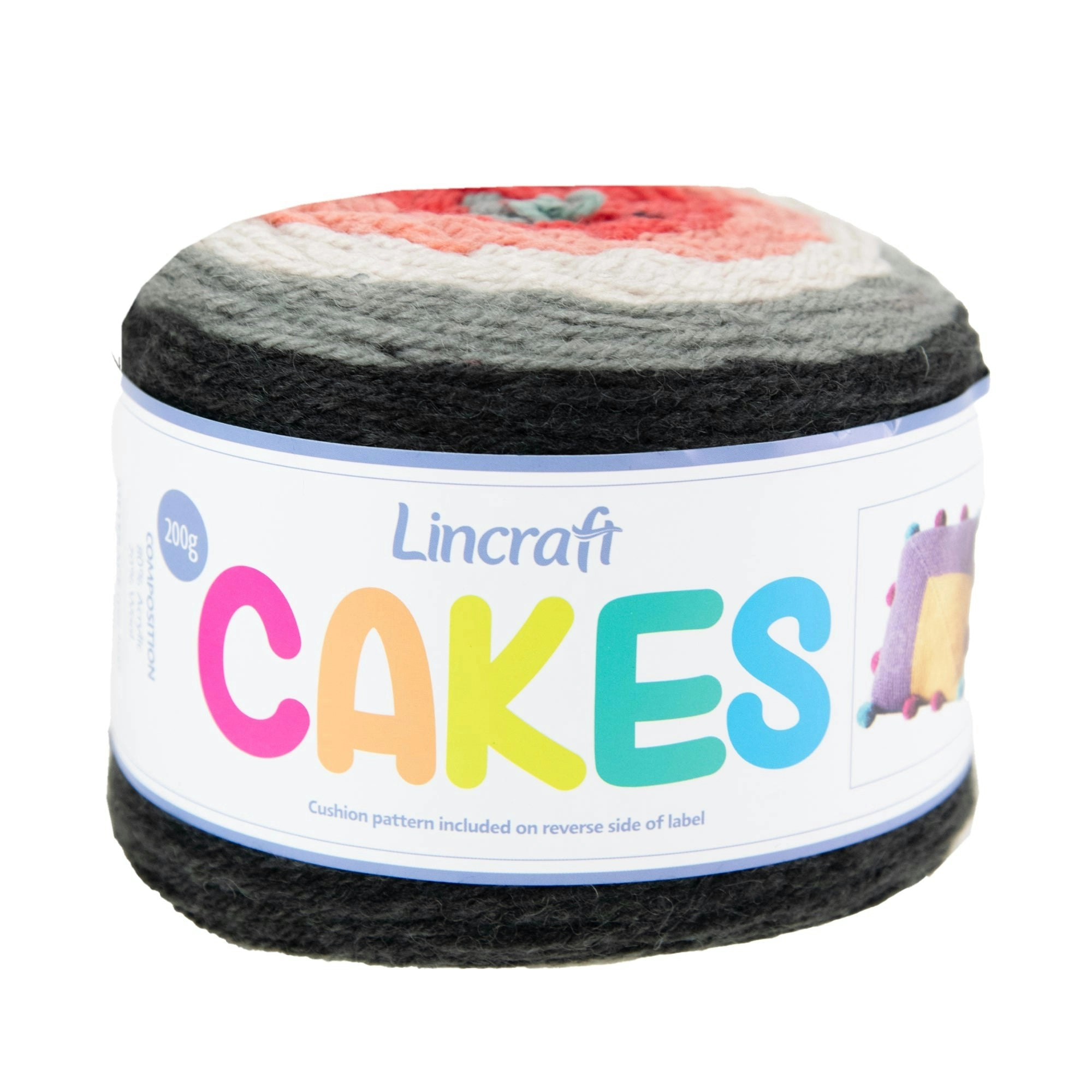 Lincraft Cakes Crochet & Knitting Yarn, 200g Acrylic Wool Blend Yarn