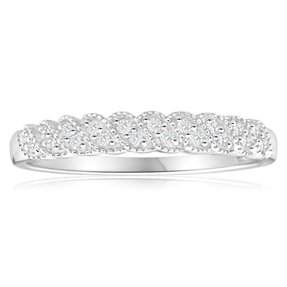 9ct White Gold Opulent Diamond Ring