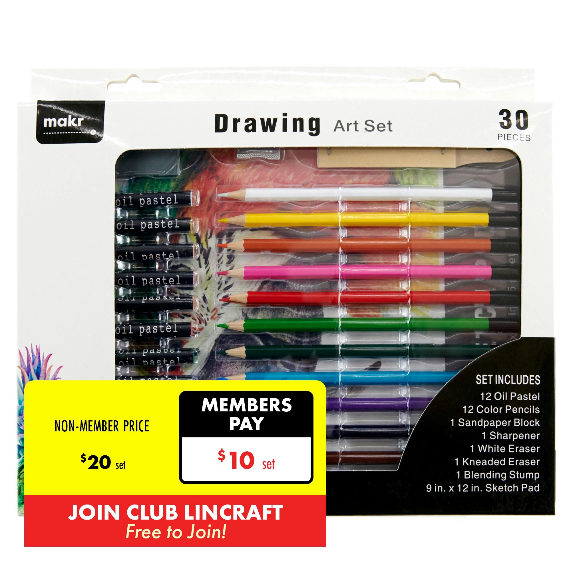 Makr Drawing Art Set, 30pc