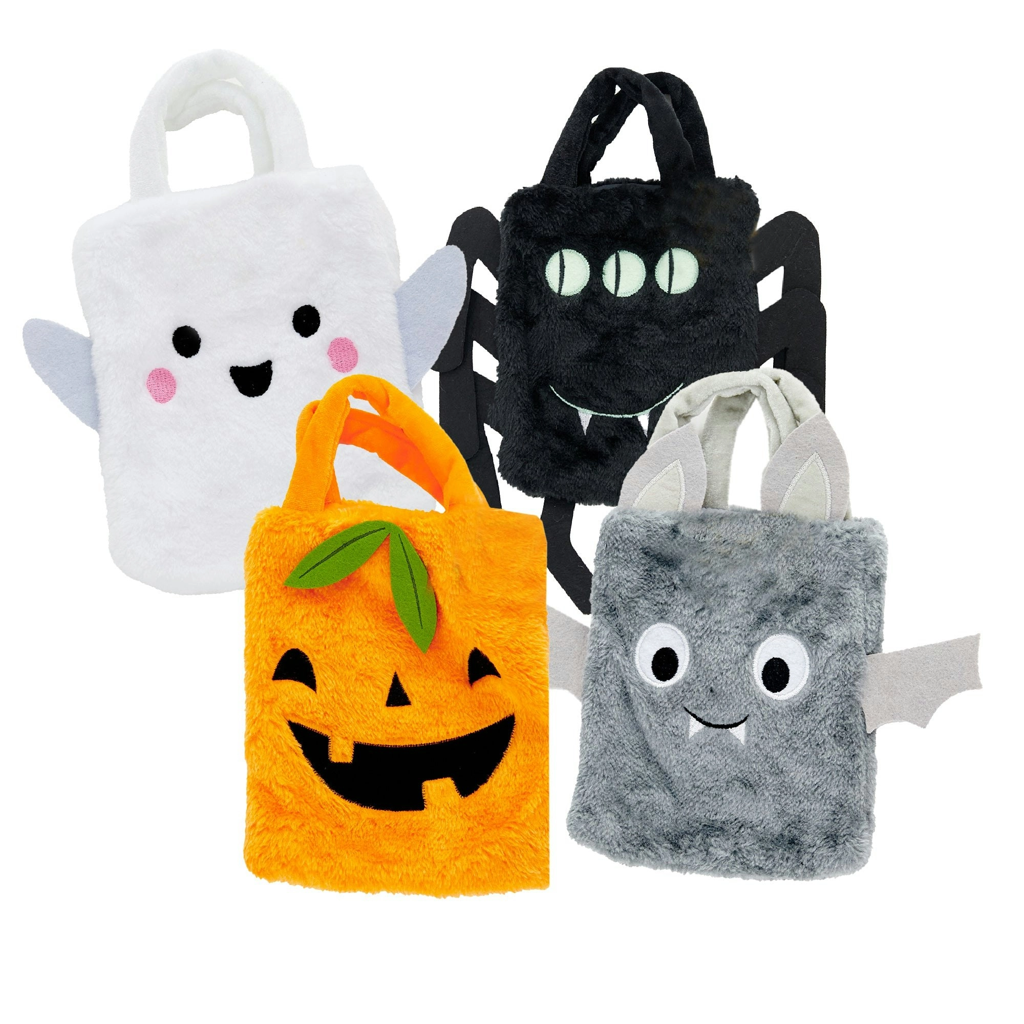 Halloween Assorted Fluffy Treat Bag- 18x23cm