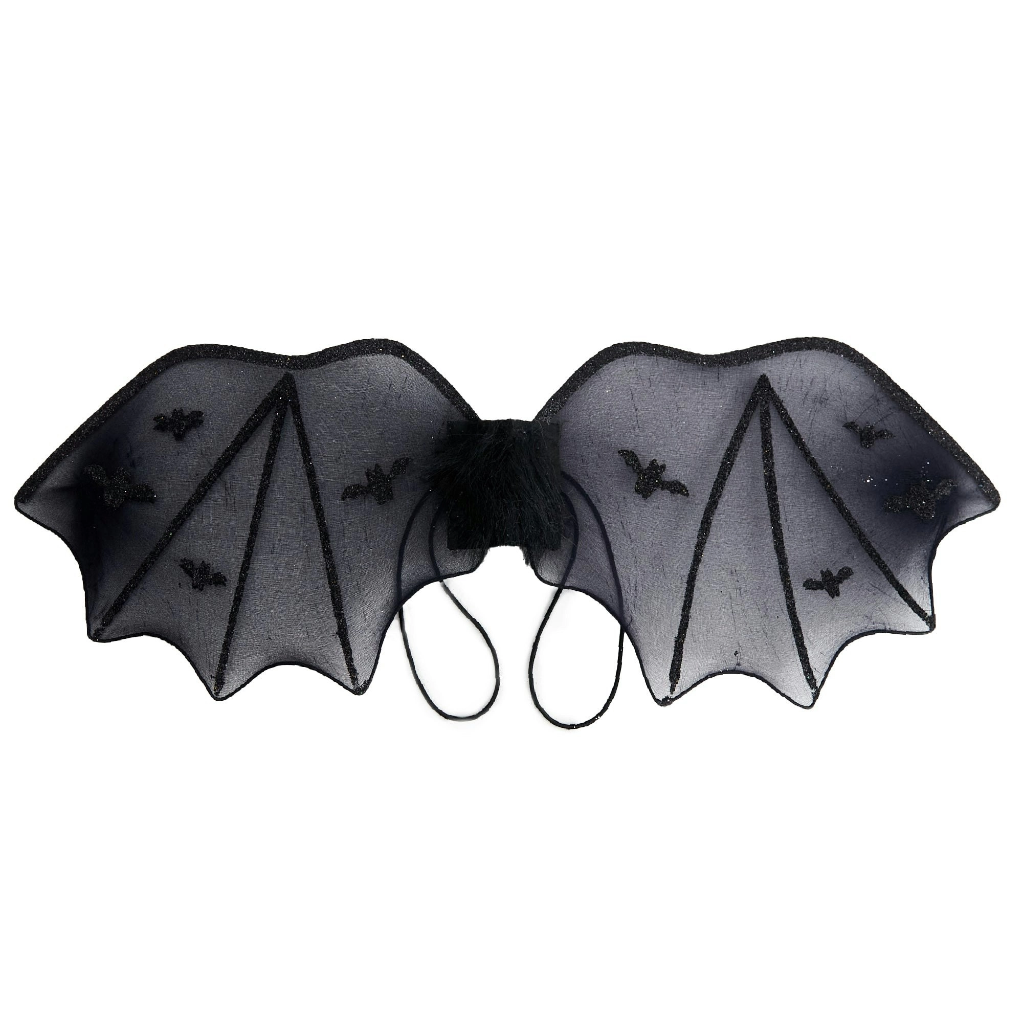 Halloween Bat Wing Trim, Black- 57x20cm