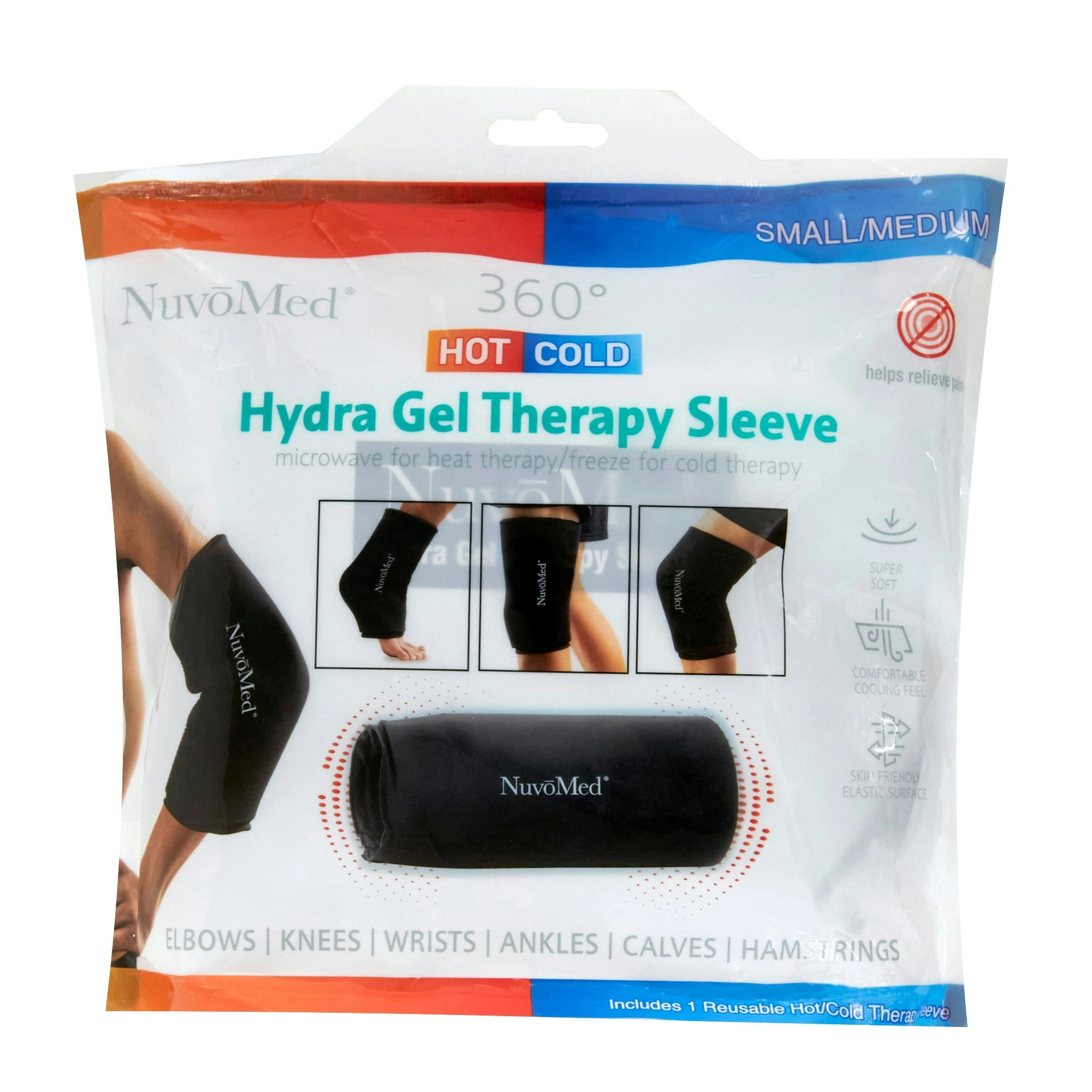 Reusable Hot/Cold Hydra Gel Compression Therapy Sleeve - S/M