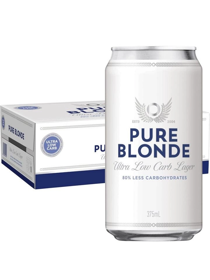 Pure Blonde Ultra Low Carb Lager Case 24 X 375ml Cans