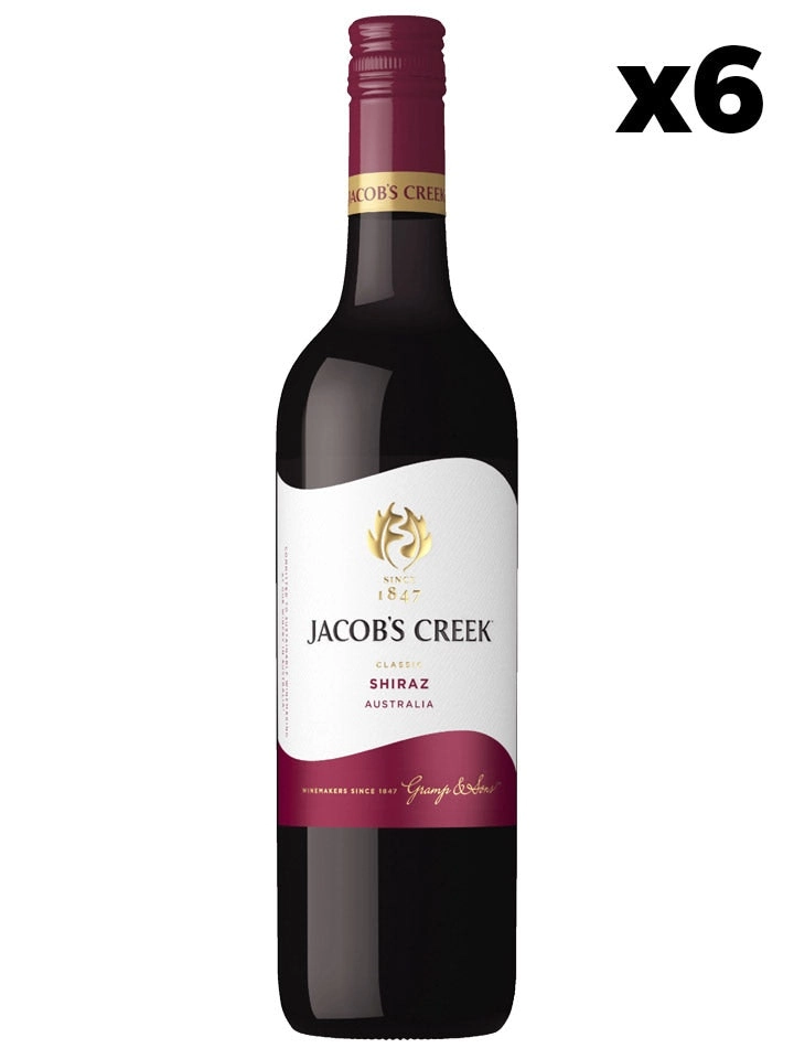 Jacob's Creek Classic Shiraz Red Wine Case 6 X 750ml