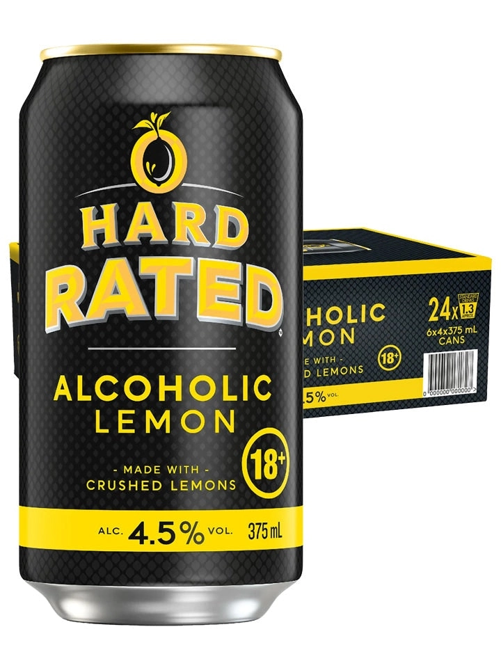 Hard Solo Hard Rated Alcoholic Lemon Case 24 X 375ml Cans