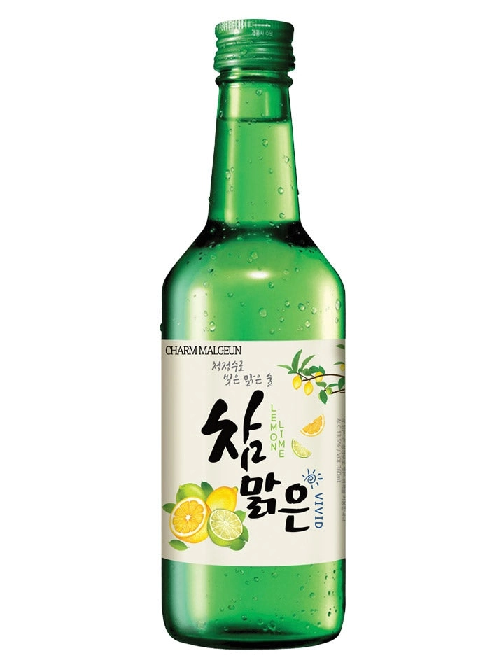 Charm Malgeun Vivid Lemon Lime Flavoured Soju 360ml