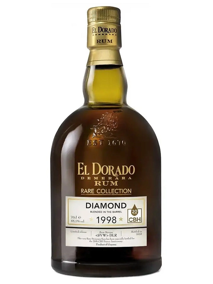 El Dorado 20 Year Old Rare Collection Diamond 1998 Cbh Guyanese Rum 700ml