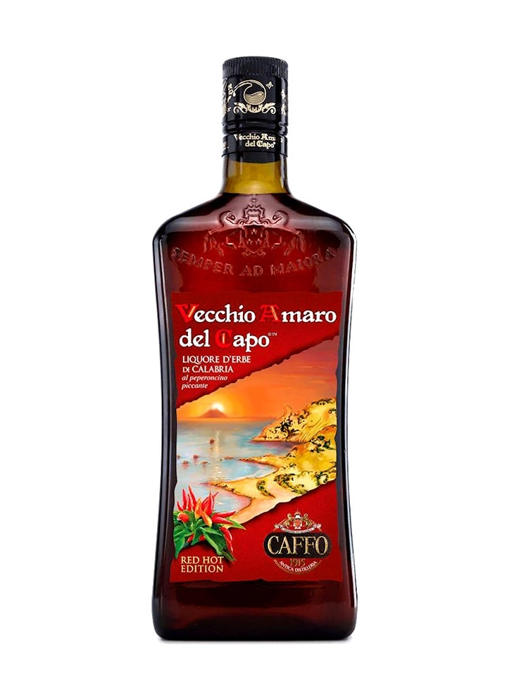 Caffo Vecchio Amaro Del Capo Al Peperoncino Piccante Red Hot Edition Herb Liqueur  700ml