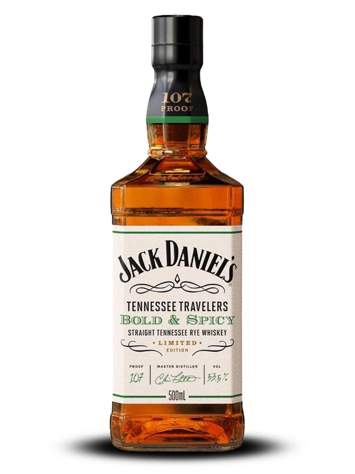 Jack Daniels Jack Daniel's Tennessee Travelers Bold & Spicy Limited Edition Tennessee Rye Whiskey 500ml