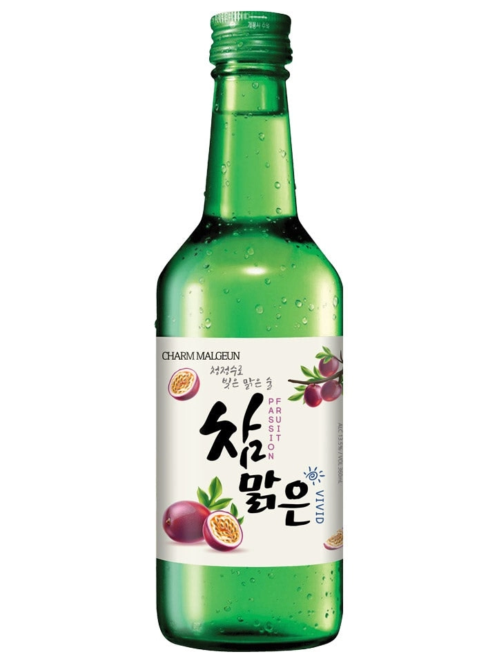 Charm Malgeun Vivid Passionfruit Flavoured Soju 360ml