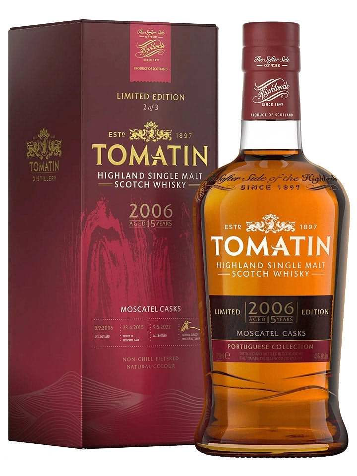 Tomatin 15 Year Old Moscatel Casks Portuguese Collection Single Malt Scotch Whisky 700ml