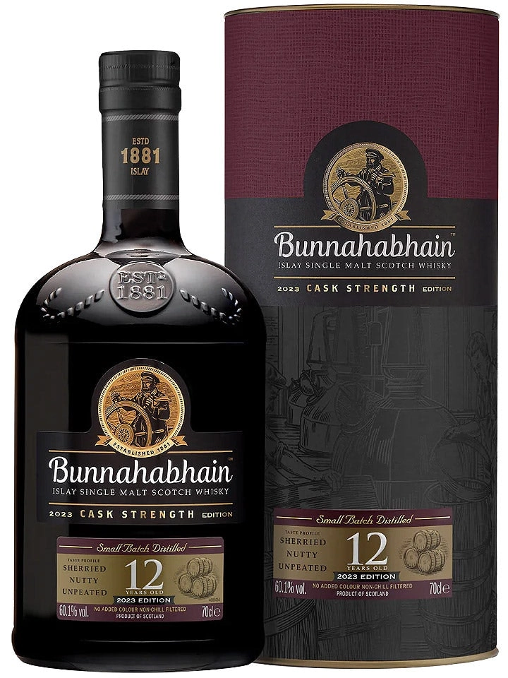 Bunnahabhain 12 Year Old Cask Strength 2023 Single Malt Scotch Whisky 700ml