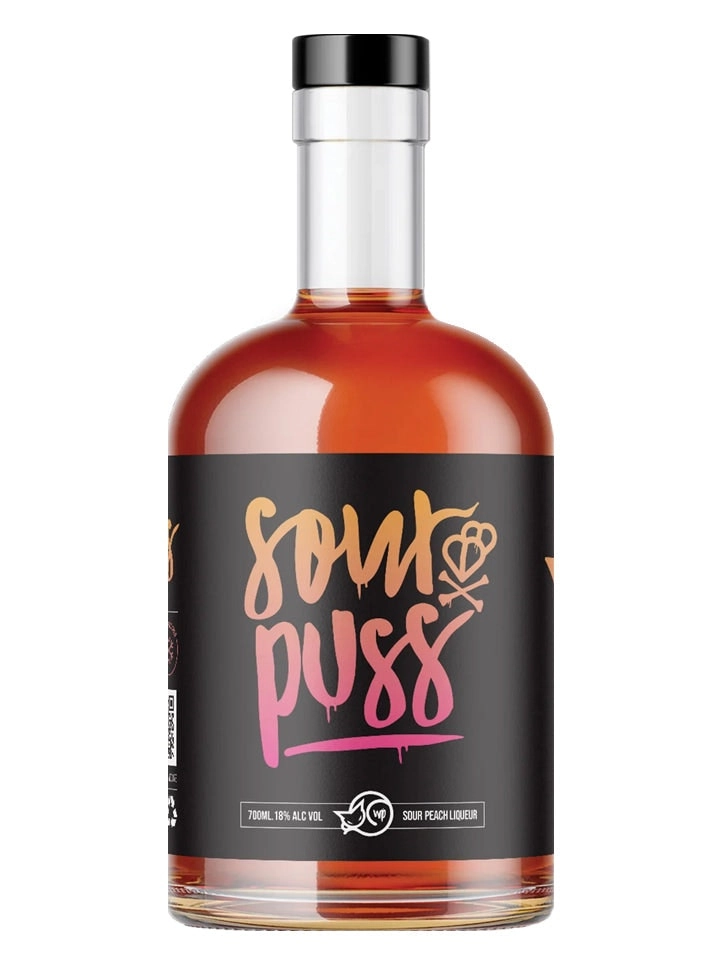 Wet Pussy Sour Puss Sour Peach Blended Liqueur 700ml