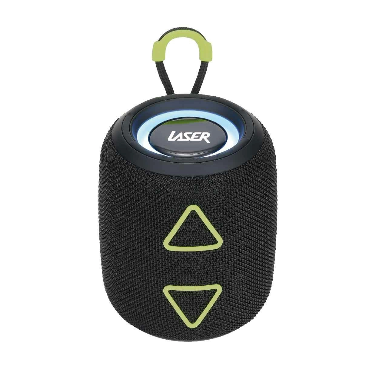 Laser Portable Fabric BT Speaker - TWS, Multi-Color, USB, SD