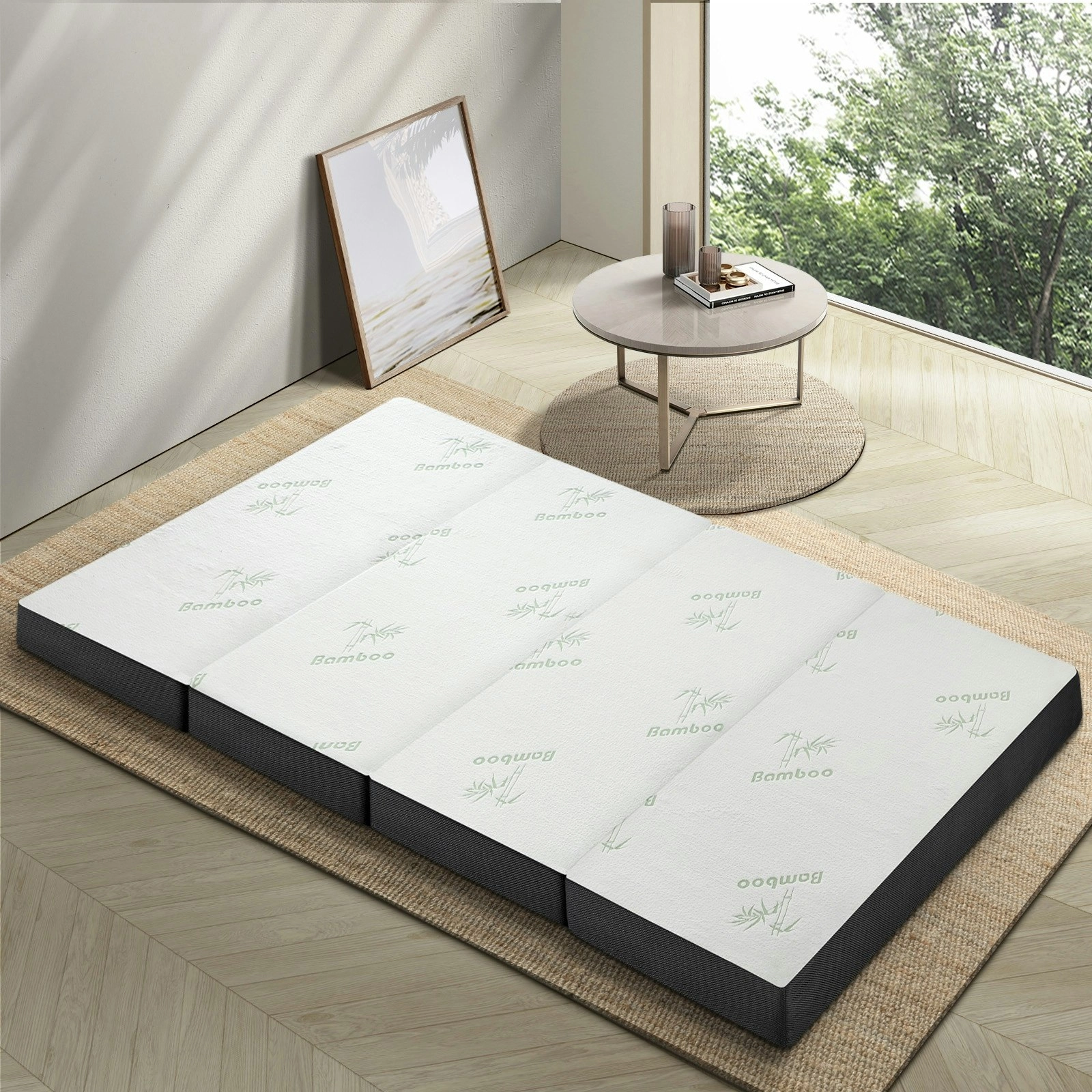 Bedra Foldable Mattress Bamboo 4-Fold Folding Mattresses