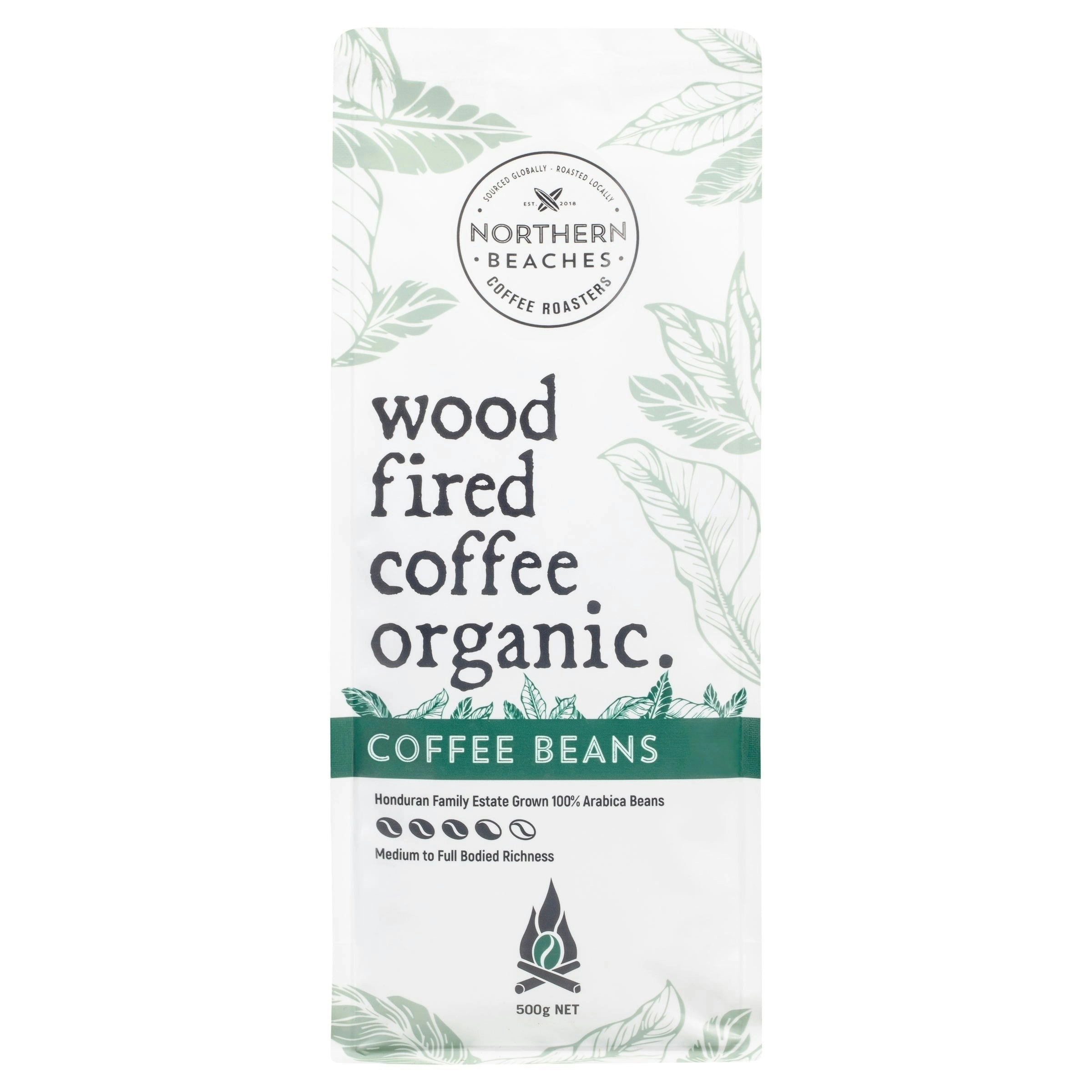 Wood Fired Coffee Organic 500g Beans