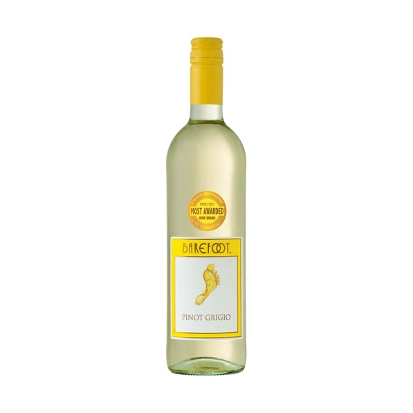 Barefoot Wine Barefoot Pinot Grigio, South East Australia 2023  (12 Bottles)