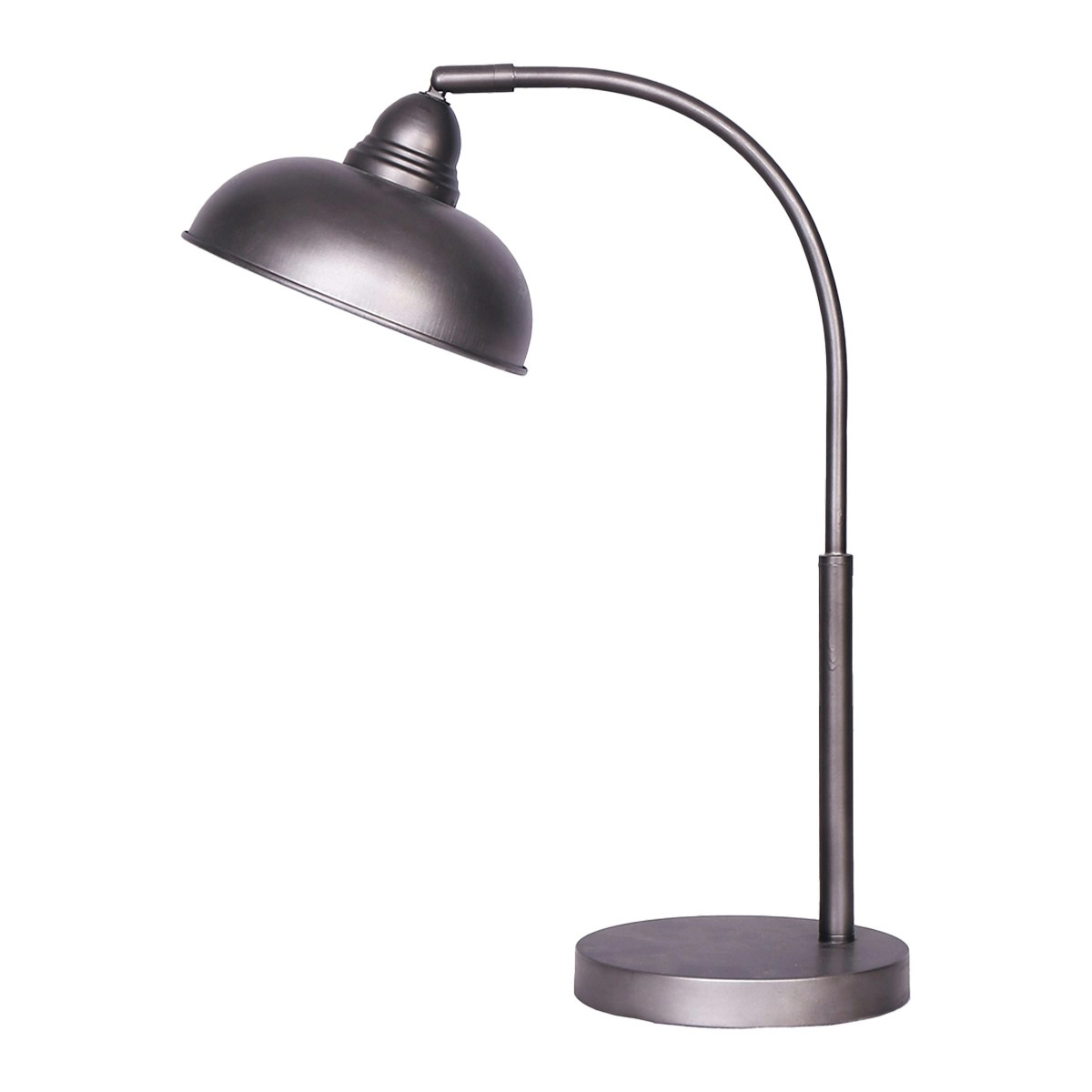 Sarantino Metal Desk Lamp in Dark Grey Finish