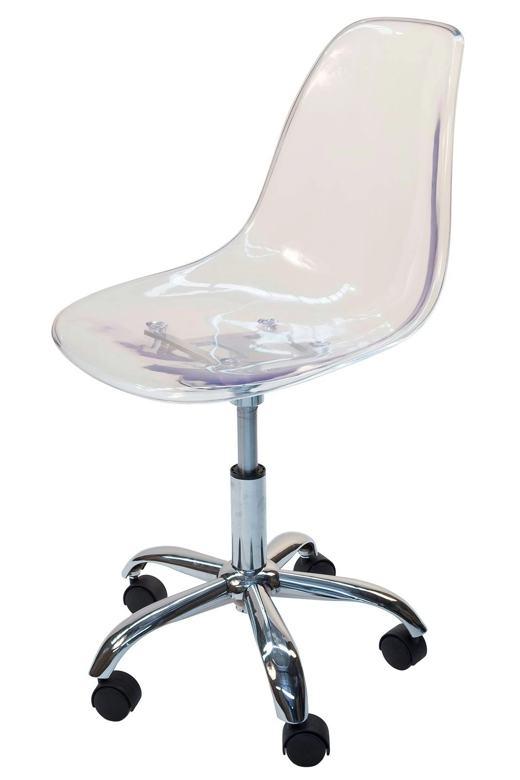 Replica Eames DSW / DSR Desk Chair | Clear Transparent