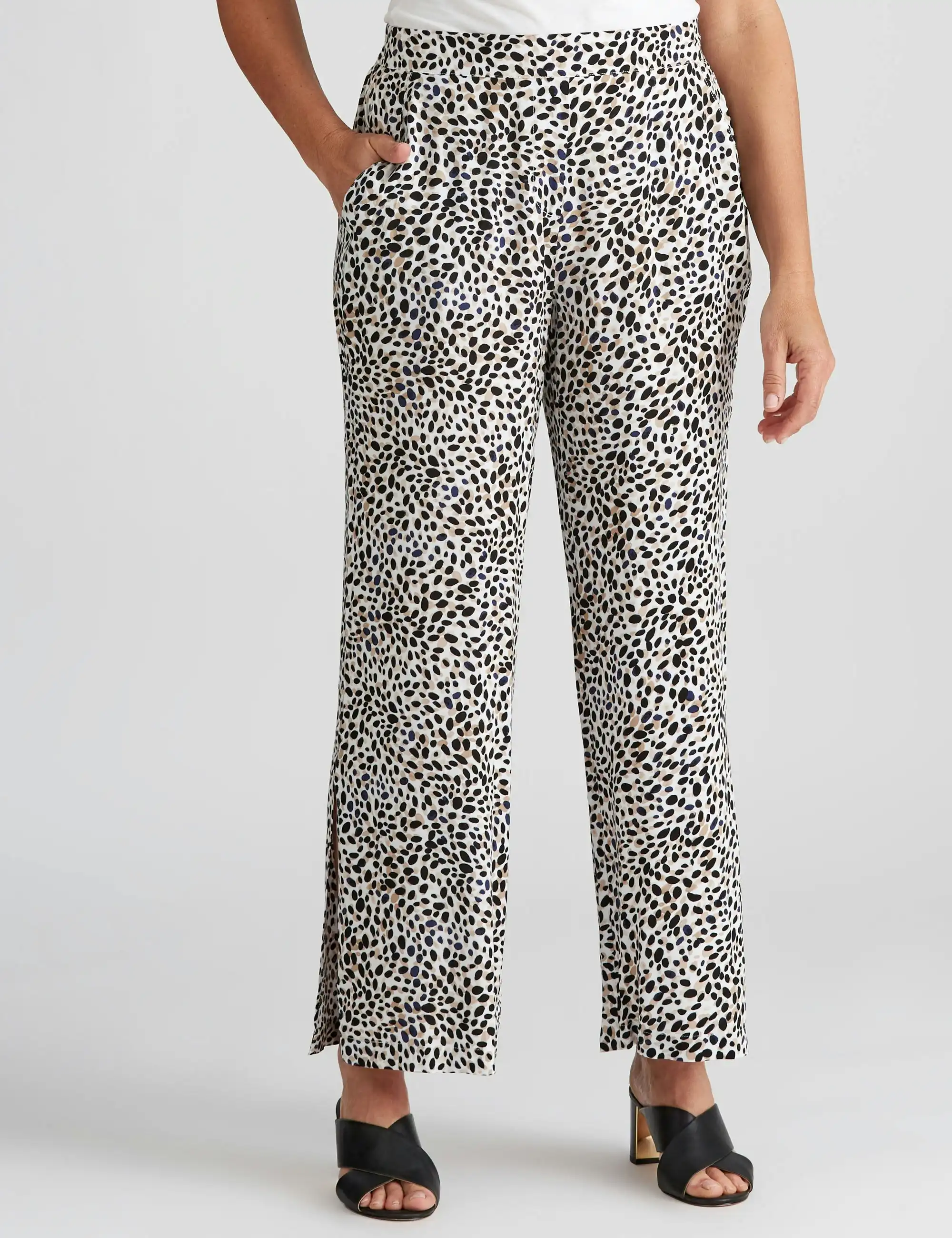 Millers Full Length Rayon Pants (Animal Print)