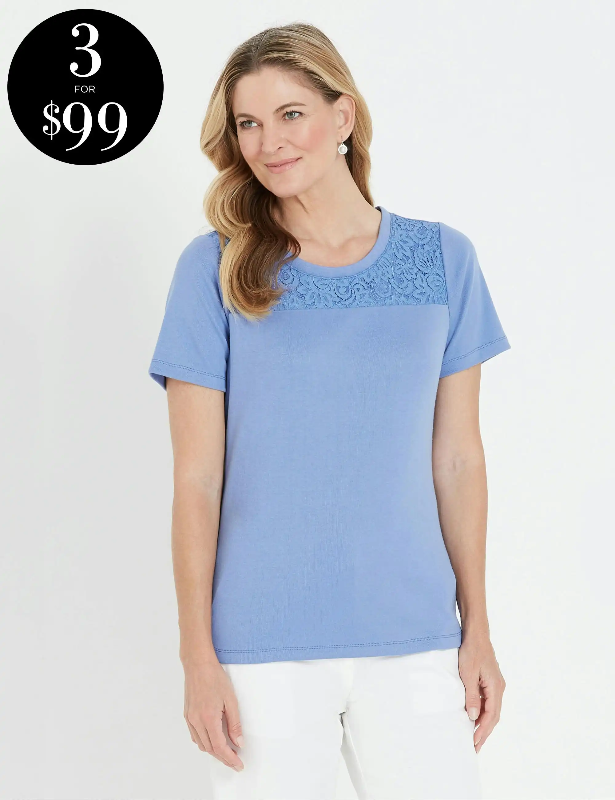 Noni B Short Sleeve Rib Top