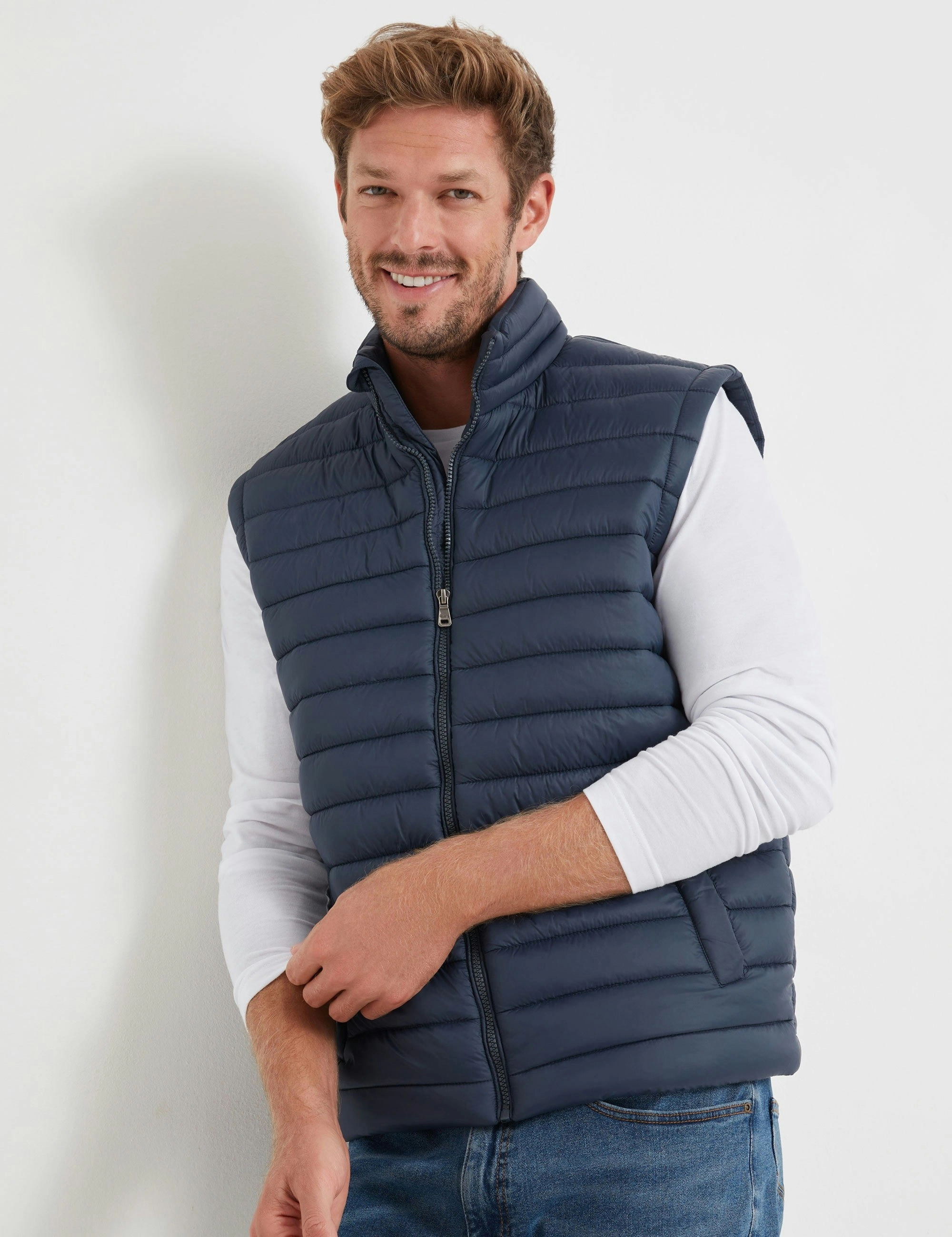 Rivers Lightweight Padded Vest (Navy)