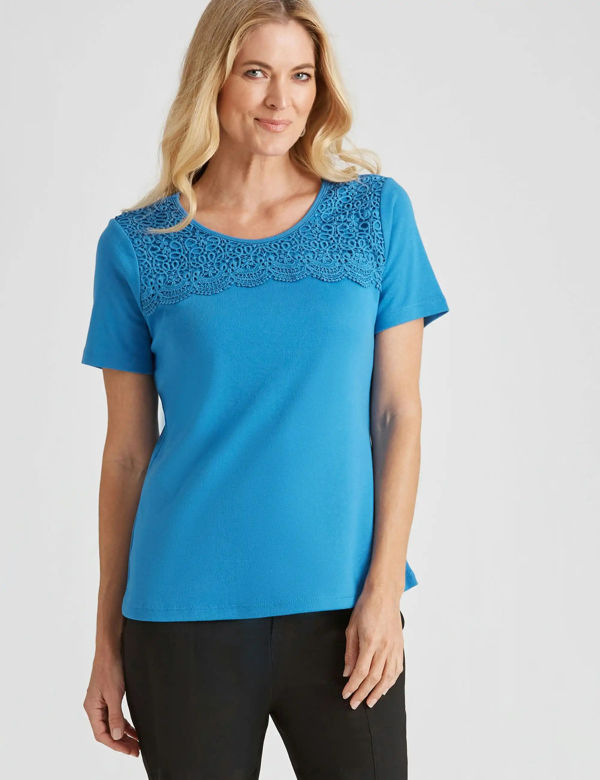 Noni B Short Sleeve Rib Top