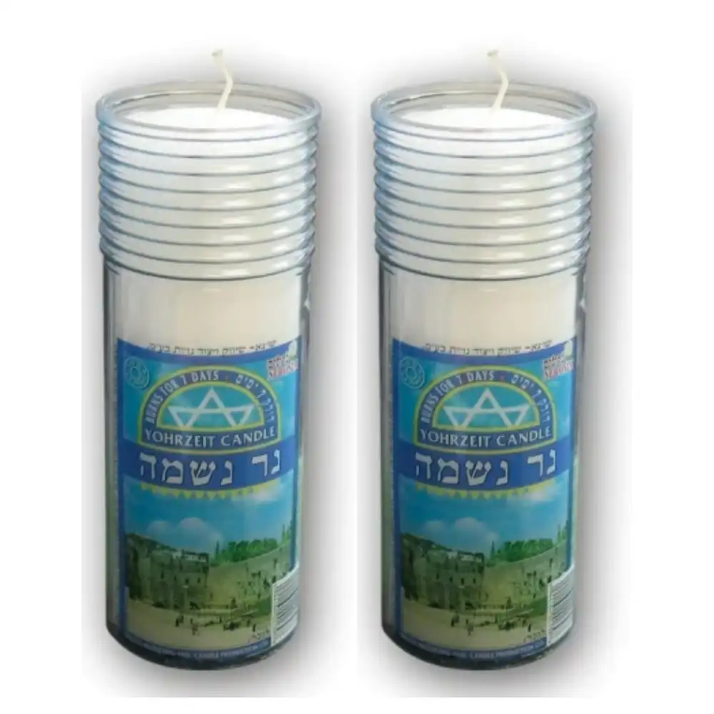 Neronim Memorial Candle 7 Day Plastic x 2