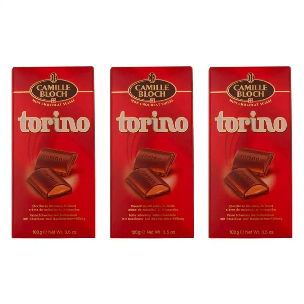 Camille Bloch Torino Milk Chocolate 100 x 3