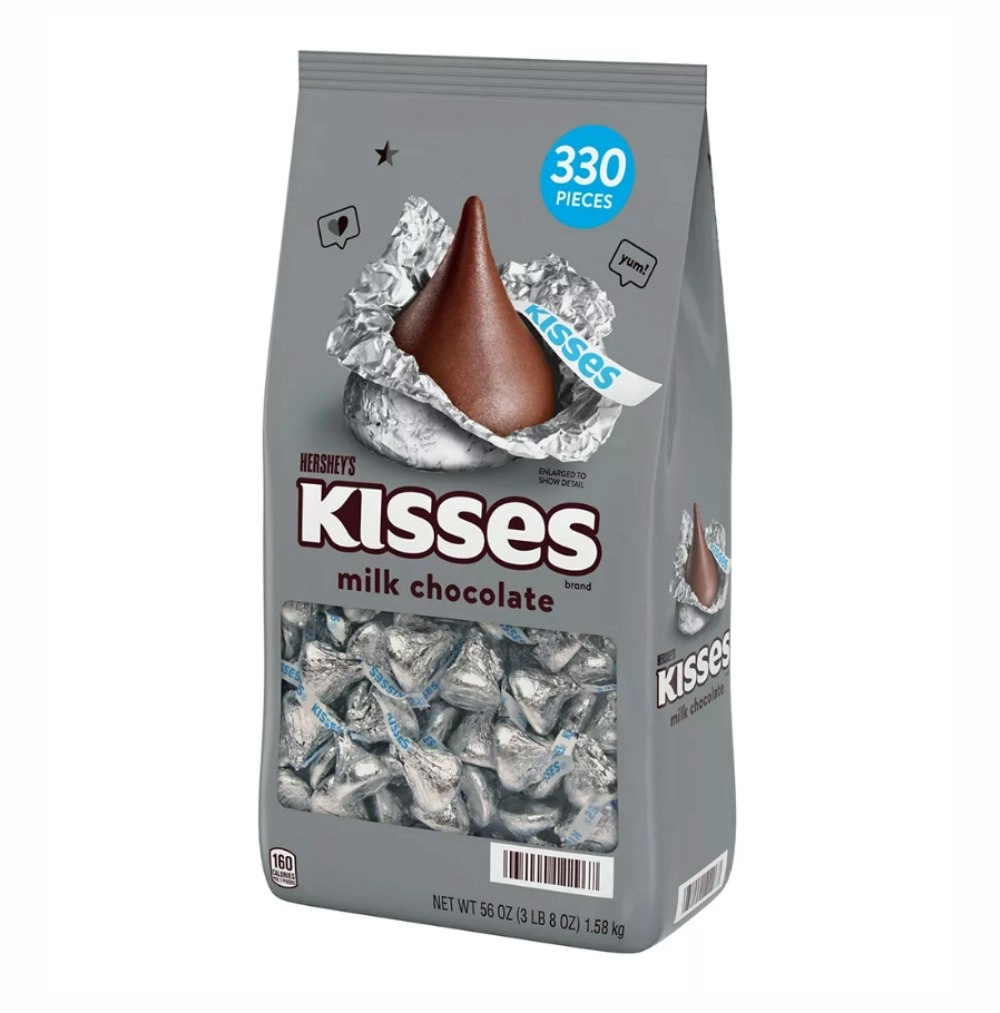 Hershey's Kisses Milk Chocolate 330 Pieces 1.58kg