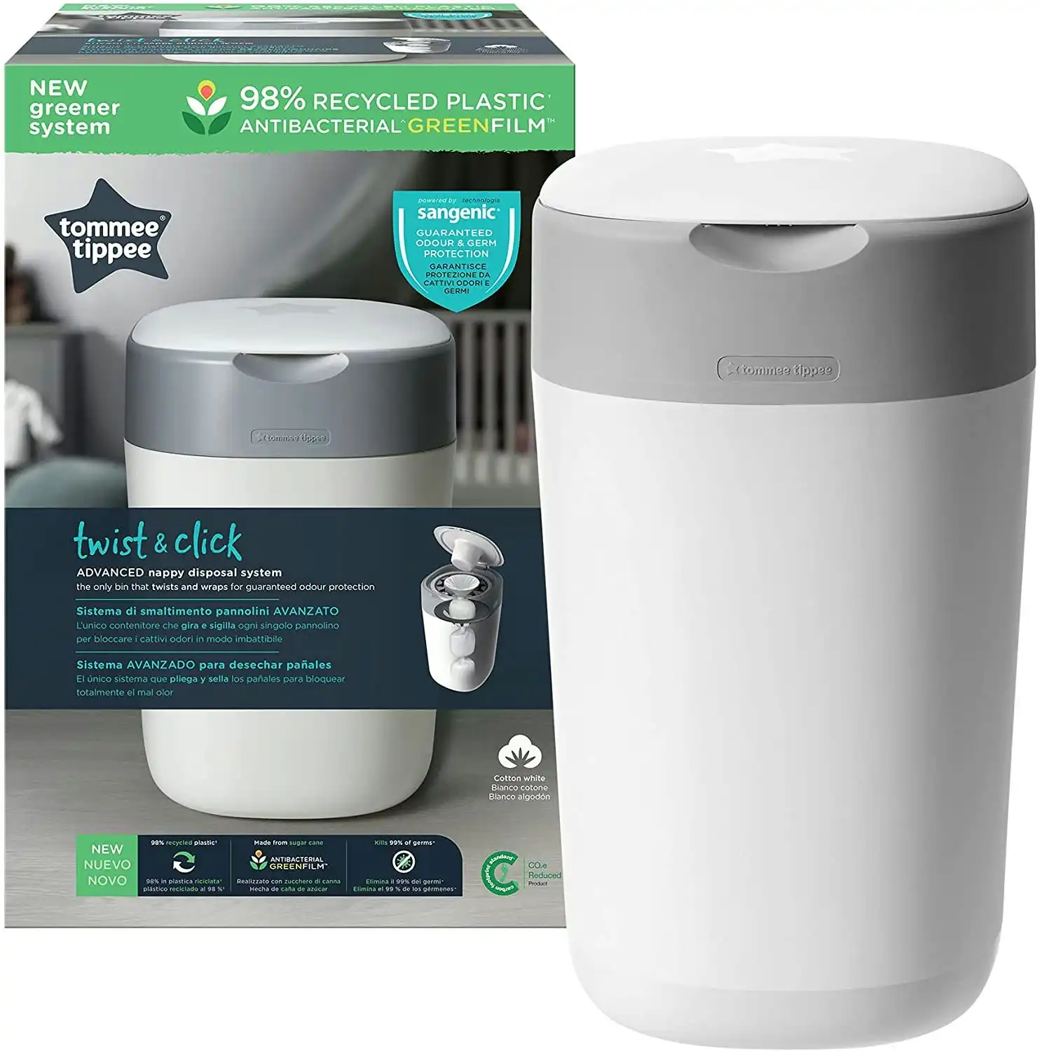 Tommee Tippee Twist & Click Sangenic Nappy Bin