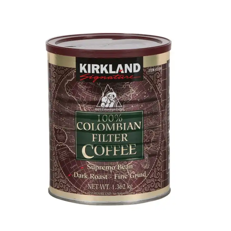 Kirkland Signature 100% Colombian Ground Supremo Coffee 1.36kg