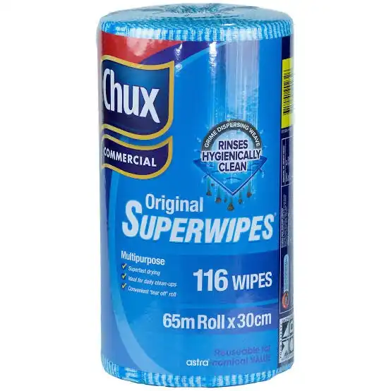 Chux Original Superwipes 144 Wipes 65m x 30cm