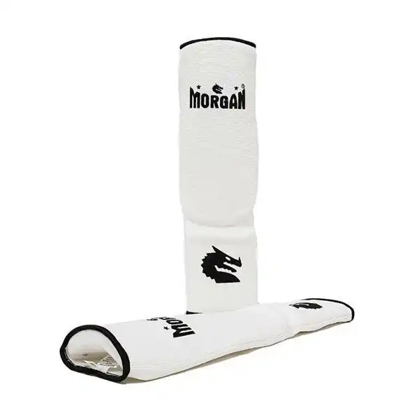 Morgan Elastic Shin And Instep Protectors White