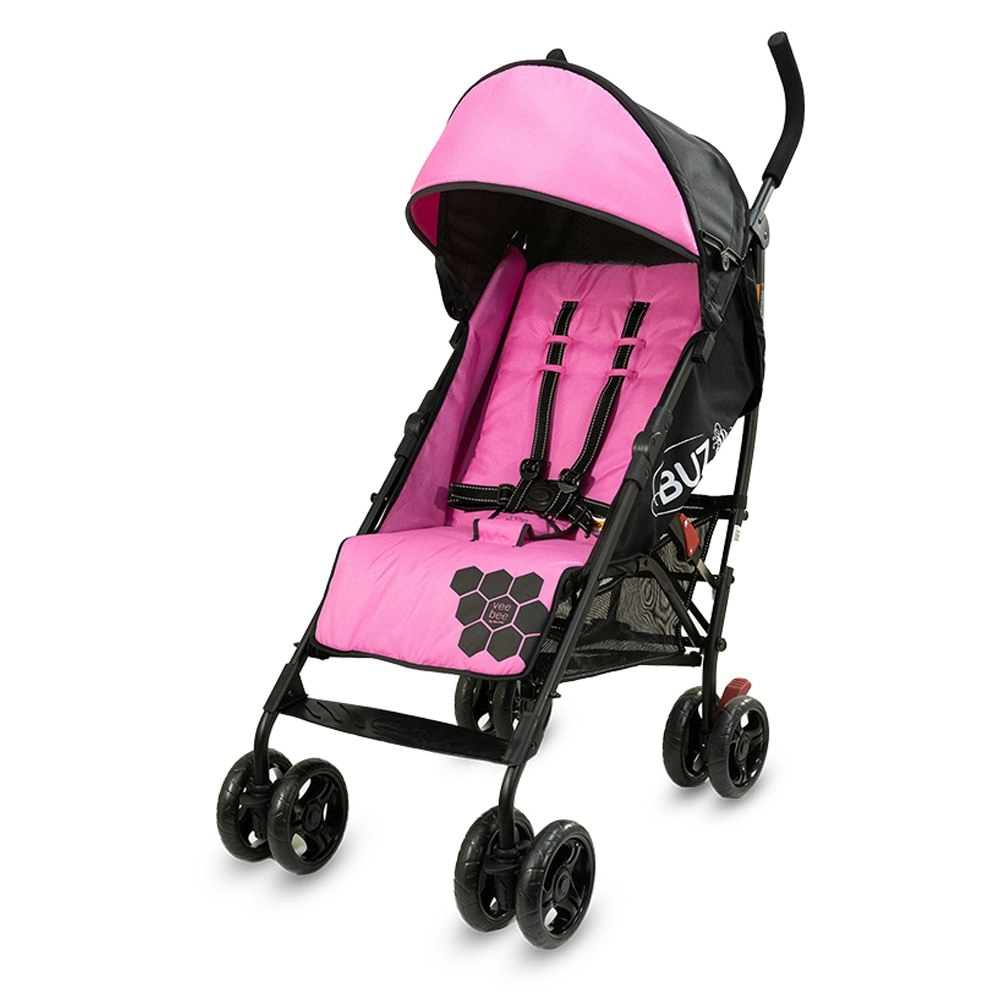 Vee Bee Buz 108cm Reclining/Foldable Stroller/Pram Baby/Infant 0m+ Rose Pink