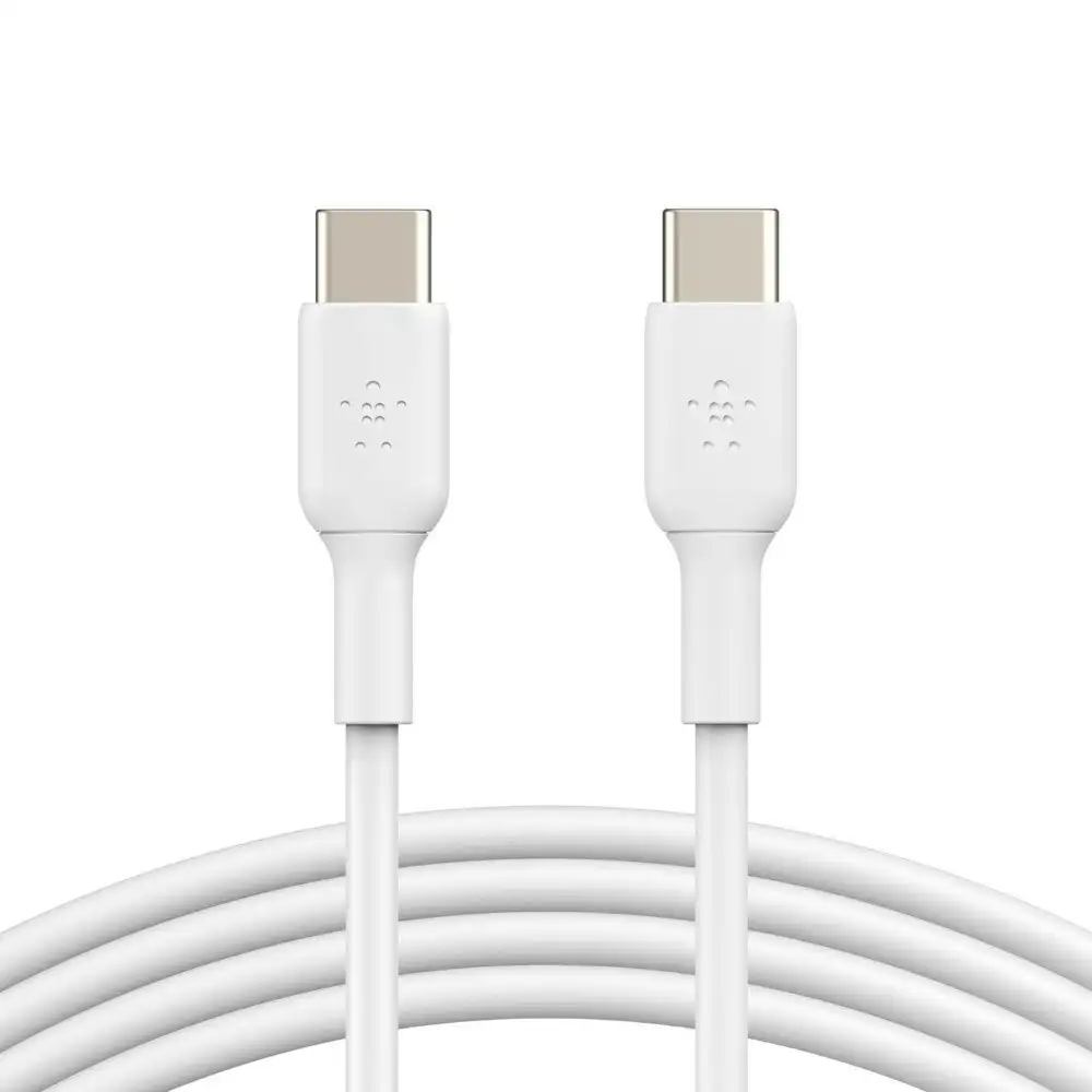 Belkin 2M USB-C to USB-C Data Charging Cable for HTC/LG/Samsung S9/S10 White