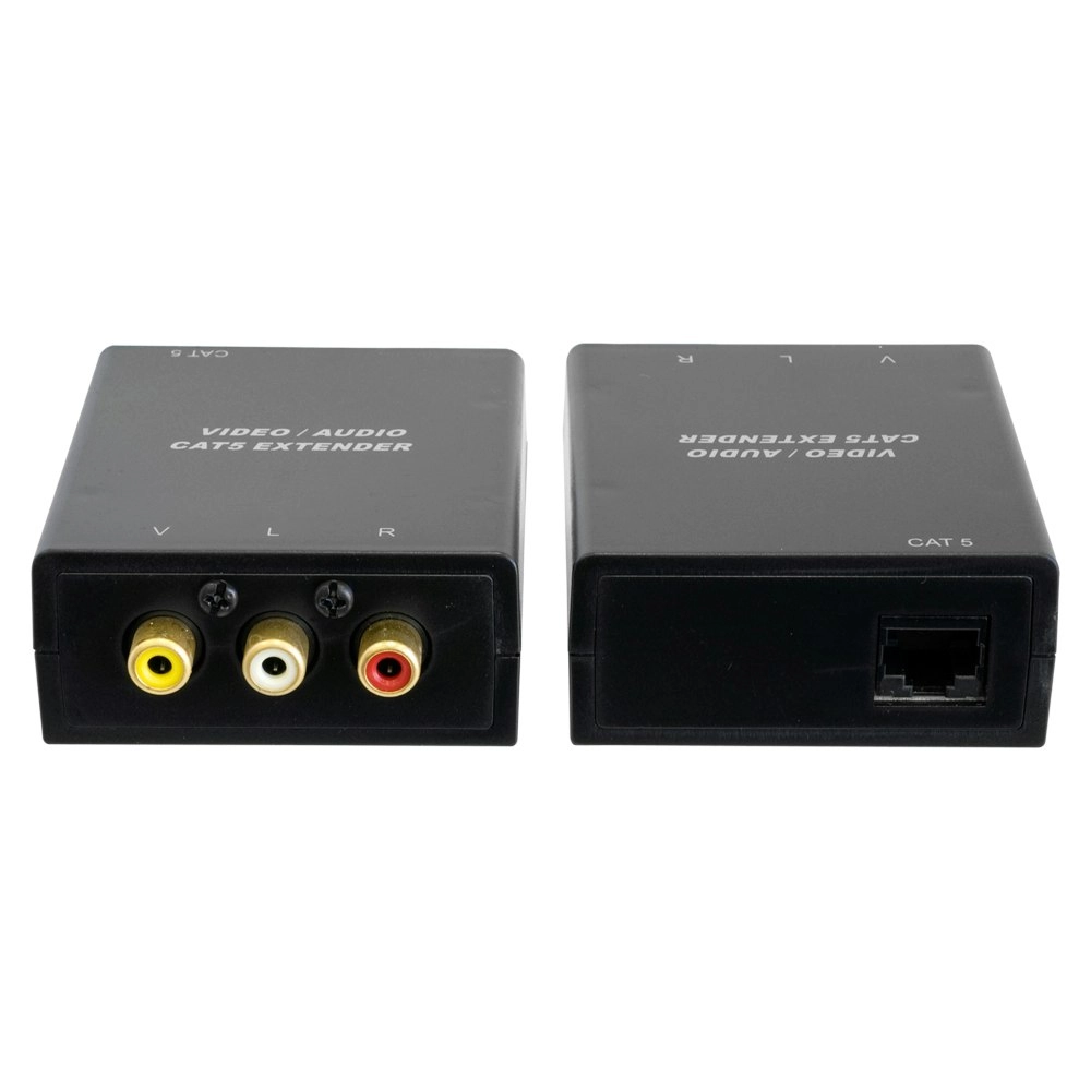 PRO.2 RCA Composite Video + Stereo Audio Over RCA CAT5 Ethernet AV 300m Extender