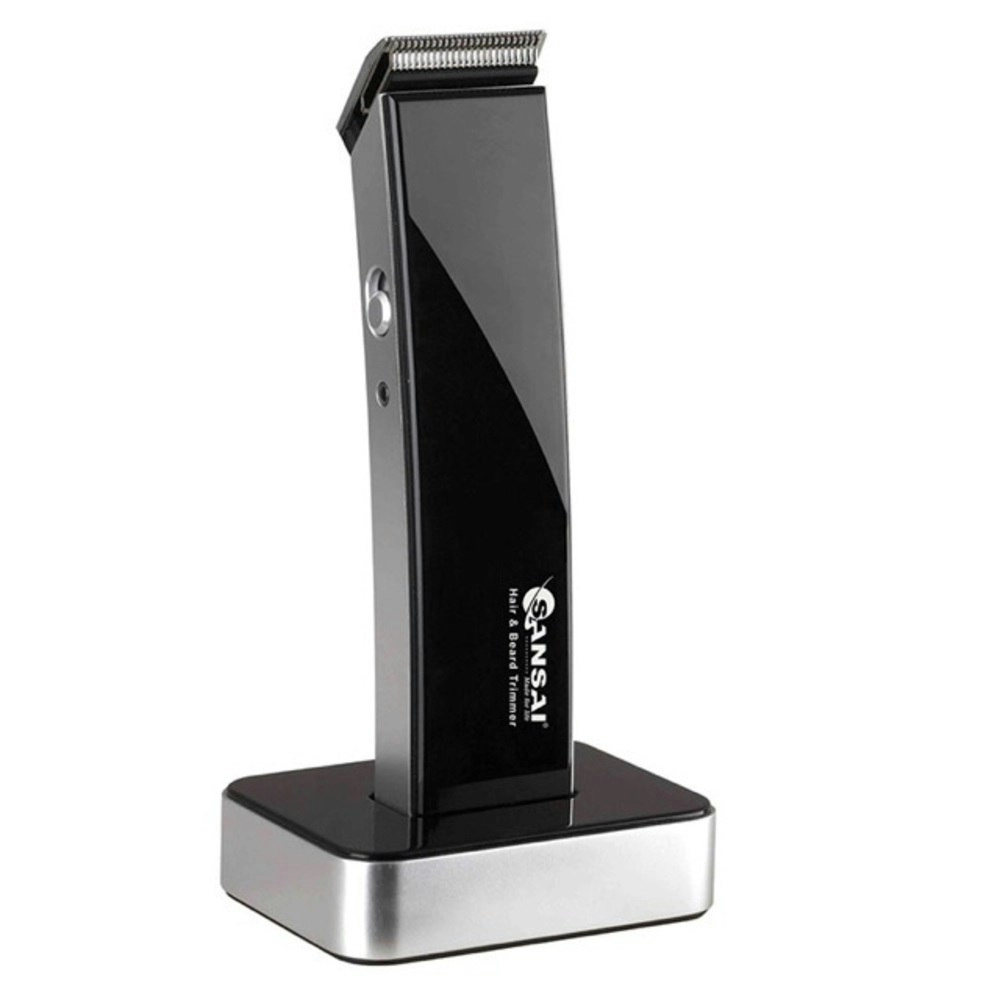 Sansai Rechargeable/Cordless Professional Hair Beard Trimmer w/Comb/Brush Black