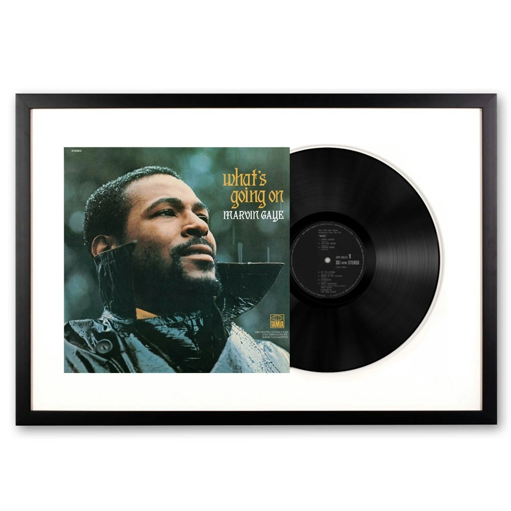 Framed Marvin Gaye What's Going On - Vinyl Album Art