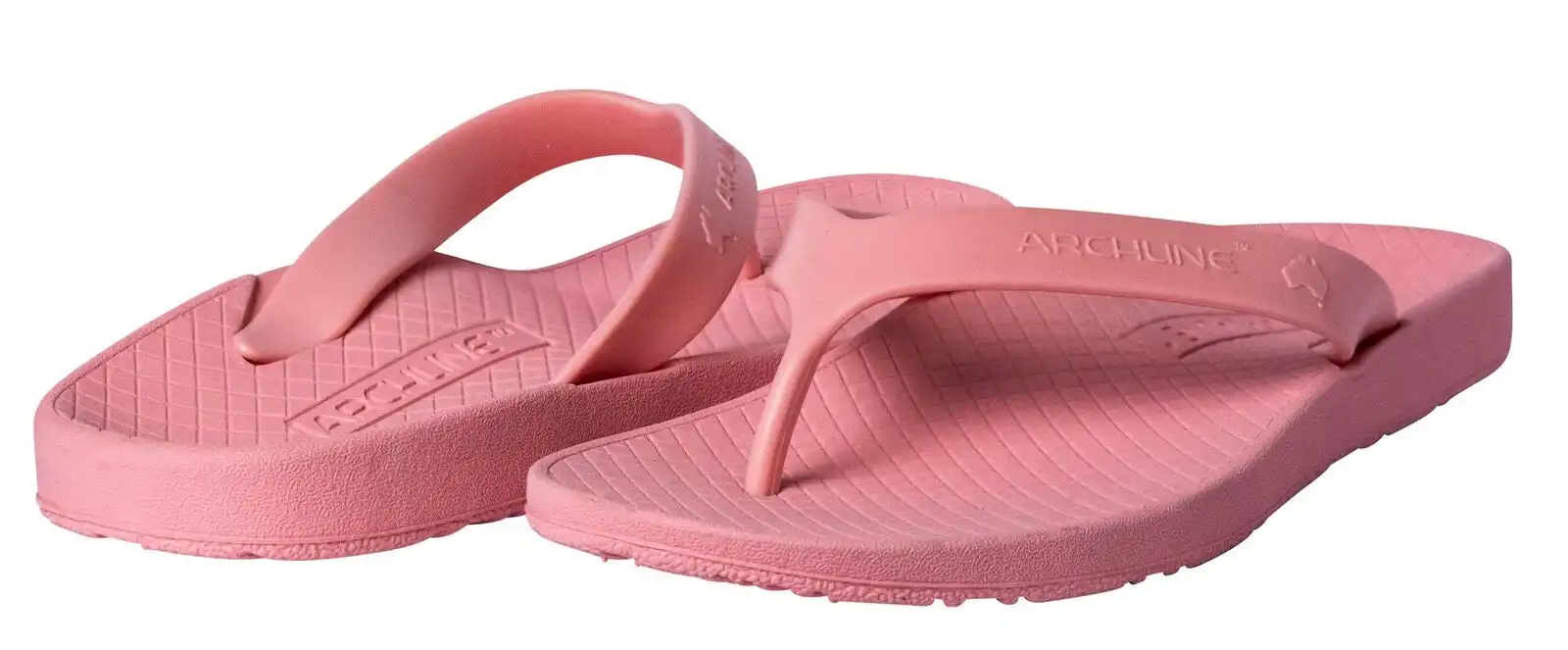 Archline Orthotic Thongs Arch Support Shoes Flip Flops - Pastel Pink