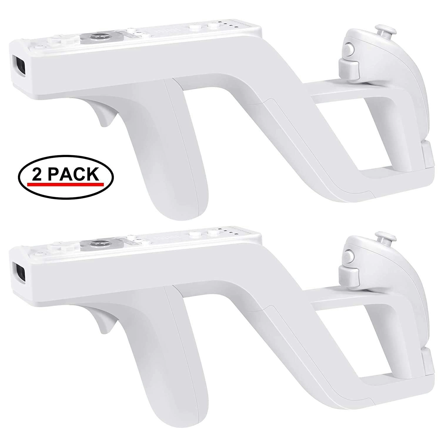 2 Pieces x Nintendo Wii Compatible Gun Controller Wii Accessories