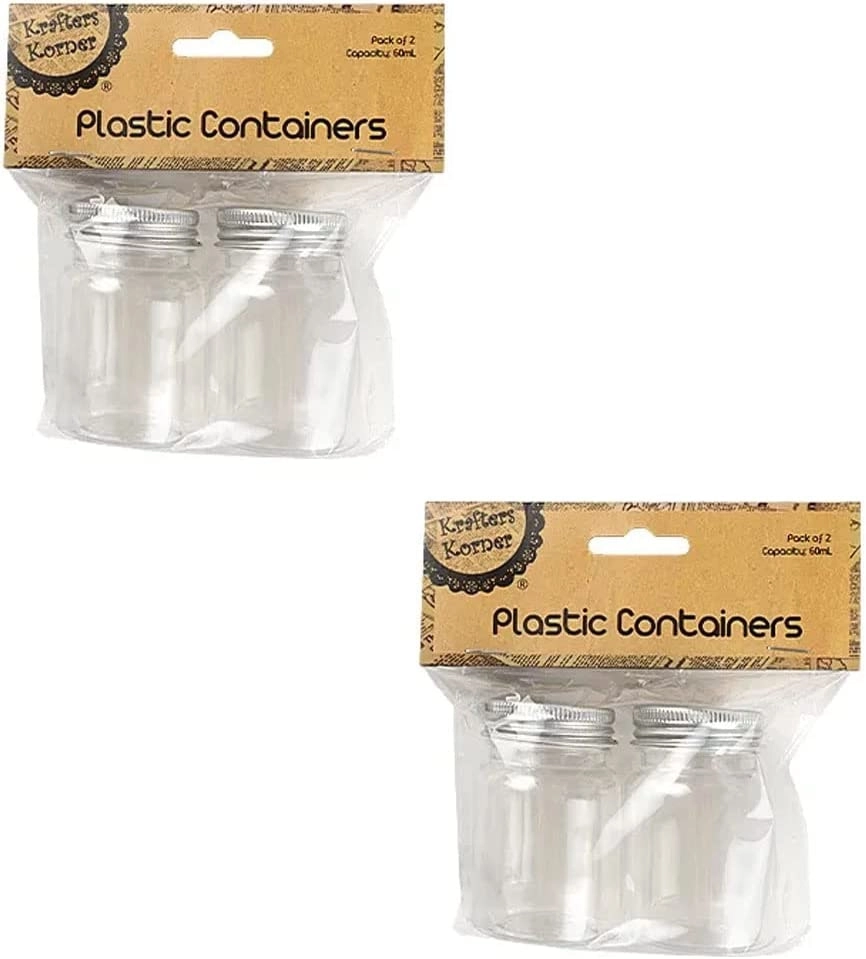 [2Pk X 2Pce] Krafters Korner Plastic Storage 60ML